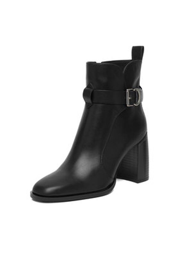 Badura Botki EO-VIV-1 Czarny. Kolor: czarny. Materiał: skóra