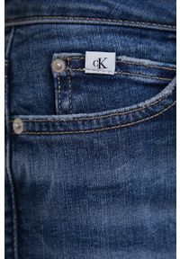 Calvin Klein Jeans jeansy damskie medium waist. Kolor: niebieski #2