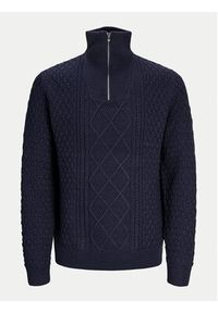 Jack & Jones Sweter Blunorth 12261780 Granatowy Regular Fit. Kolor: niebieski. Materiał: bawełna, syntetyk #6
