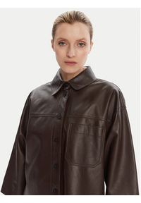 Weekend Max Mara Kurtka skórzana Stecca 2525446051 Brązowy Relaxed Fit. Kolor: brązowy. Materiał: skóra #4