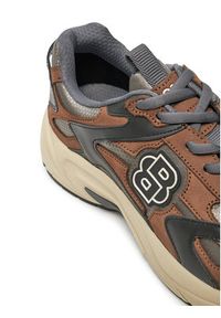 BOSS - Boss Sneakersy 50529534 Brązowy. Kolor: brązowy. Materiał: materiał