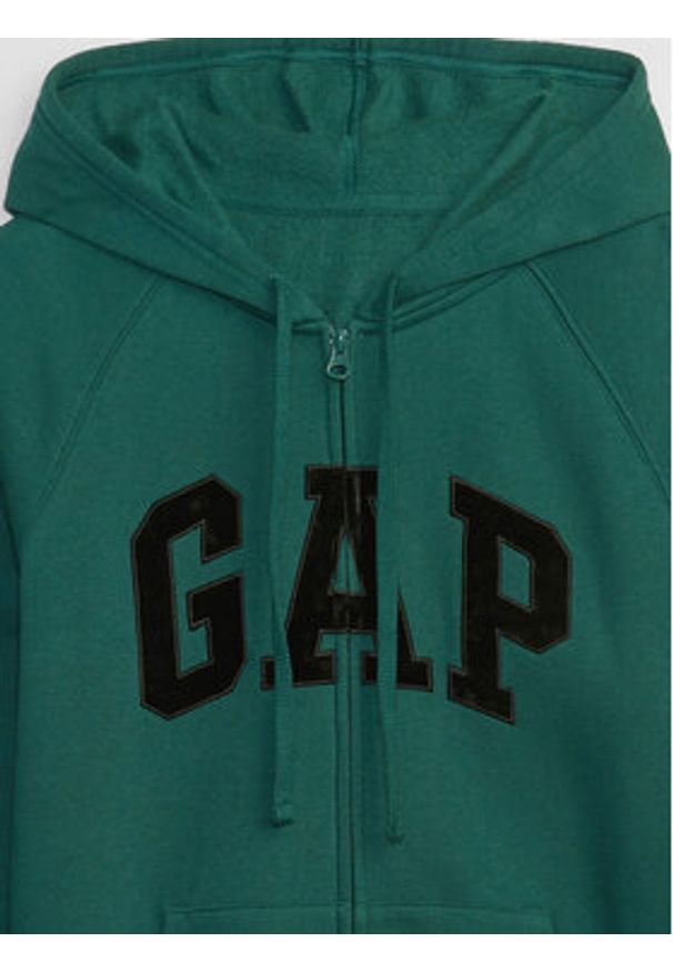 GAP - Gap Bluza 463503-36 Zielony Regular Fit. Kolor: zielony. Materiał: bawełna