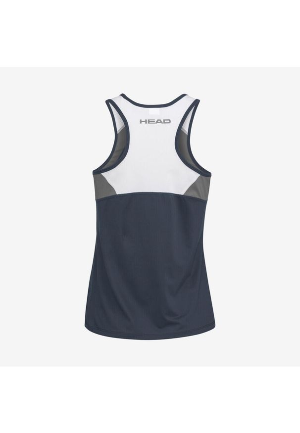 Head - Koszulka bez rękawów dla dziewczynek CLUB 22 Tank Top. Kolor: niebieski. Materiał: materiał, poliester, jersey. Długość rękawa: bez rękawów. Sport: tenis