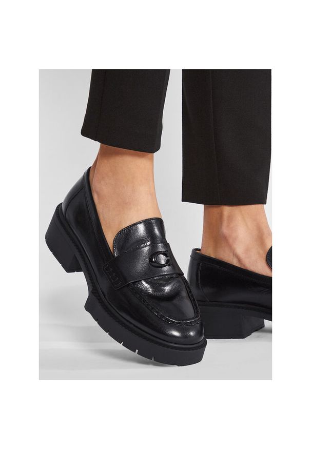 Loafersy Coach. Kolor: czarny