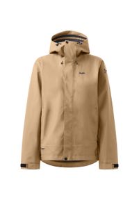 Damska kurtka wodoodporna Haglöfs Breeze. Kolor: beżowy. Sport: turystyka piesza #1