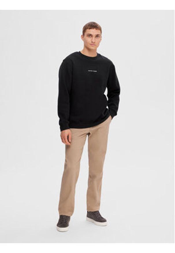 Selected Homme Bluza 16090431 Czarny Regular Fit. Kolor: czarny. Materiał: bawełna, syntetyk