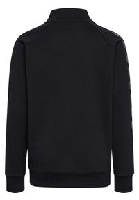 Kurtka dziecięca sportowa Hummel Move Grid Cotton Zip Jacket. Kolor: czarny. Materiał: bawełna. Wzór: jodełka, nadruk
