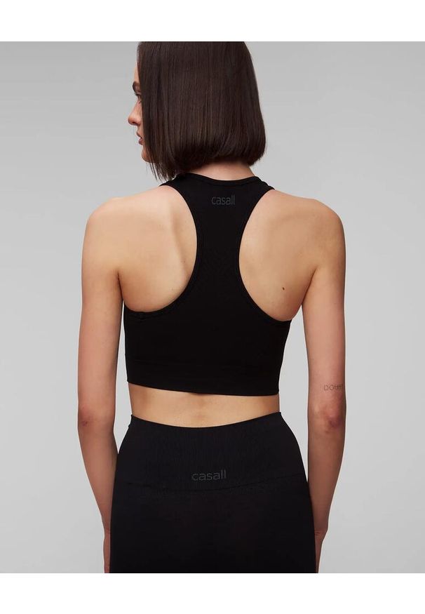CASALL - Koszulka Damska Top Casall Essential Block Bezszwowa Fitness. Kolor: czarny. Sport: fitness