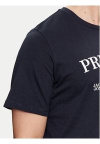 Jack & Jones - Jack&Jones T-Shirt Jprblaalfie 12259673 Granatowy Regular Fit. Kolor: niebieski. Materiał: bawełna