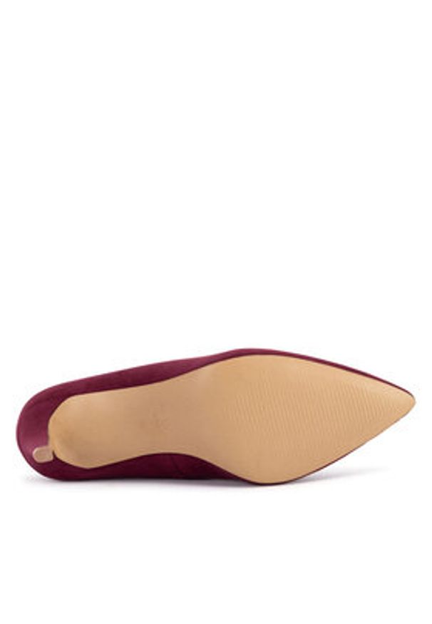 Jenny Fairy Szpilki WFA3003-1 Bordowy. Kolor: czerwony. Materiał: materiał. Obcas: na szpilce