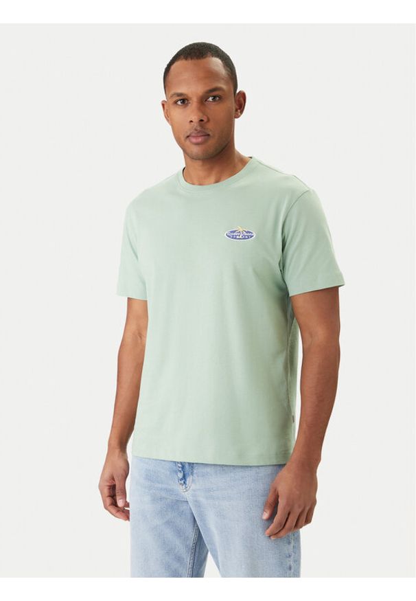 Guess Jeans T-Shirt M6GIB7 K8HM0 Zielony Regular Fit. Kolor: zielony. Materiał: bawełna