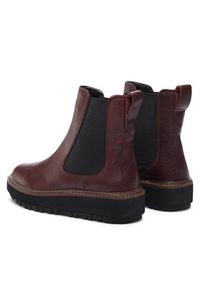 Clarks Sztyblety Orianna W Up 261748224 Bordowy. Kolor: czerwony. Materiał: skóra #4