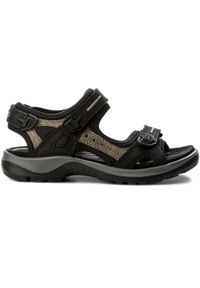 ecco - ECCO Sandały Offroad 06956350034 Czarny. Kolor: czarny. Materiał: nubuk, skóra