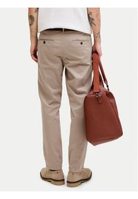 Jack & Jones Chinosy Lie Vance 12292970 Beżowy Regular Fit. Kolor: beżowy. Materiał: bawełna #4