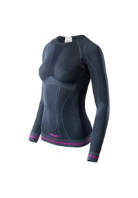 Koszulka termoaktywna Brugi 2RAP-NCP NERO GRIGIO FUXIA, damska, Rozmiar S/M. Materiał: dzianina, elastan, poliamid, materiał, skóra. Sezon: zima, jesień #1
