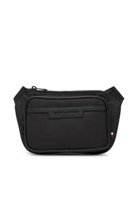 TOMMY HILFIGER - Tommy Hilfiger Saszetka nerka Th Repreve Bumbag AM0AM13467 Czarny. Kolor: czarny. Materiał: materiał