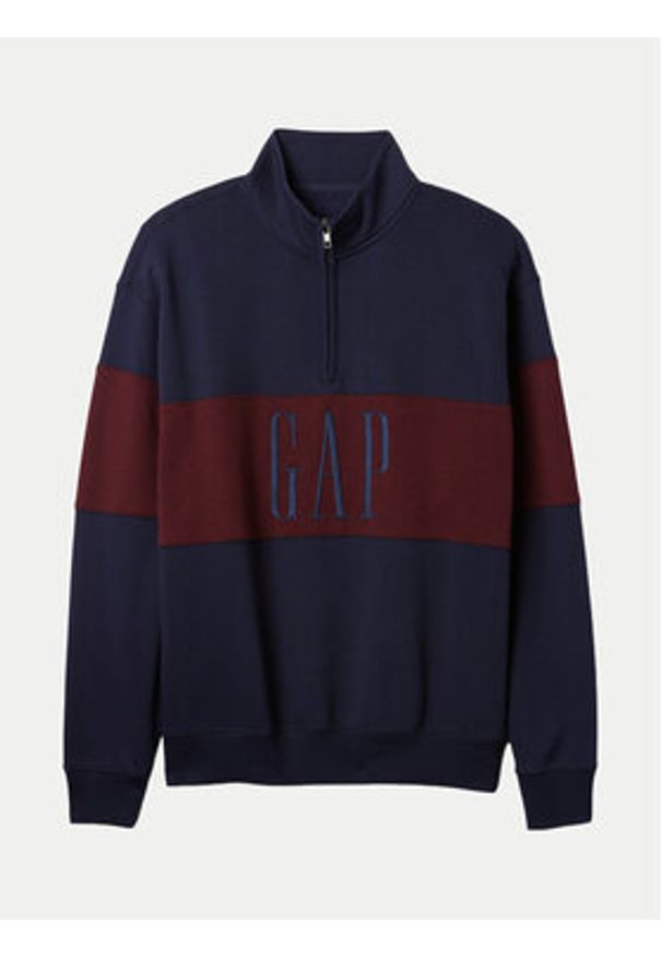 GAP - Gap Bluza 526848-00 Granatowy Oversize. Kolor: niebieski. Materiał: bawełna