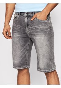 Pepe Jeans Szorty jeansowe GYMDIGO Jack PM800918 Szary Regular Fit. Kolor: szary. Materiał: bawełna #1