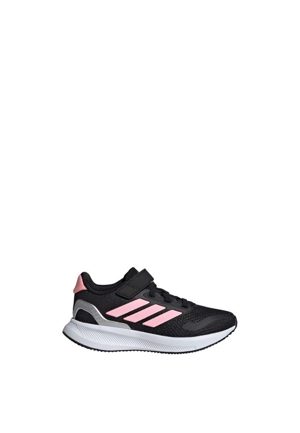 Adidas - Buty Runfalcon 5 Kids. Kolor: szary, czarny, wielokolorowy, różowy. Materiał: materiał. Sport: bieganie