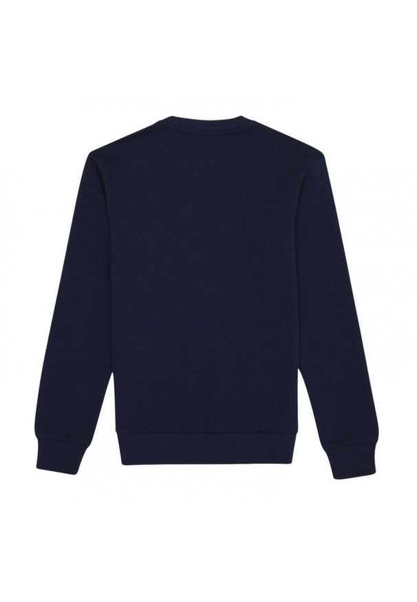 Bluza męska do biegan Fila Leverano Regular Crew Sweat granatowa. Kolor: niebieski