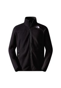 Bluza The North Face 100 Glacier Full-Zip Fleece 0A855X4H01 - czarna. Okazja: na co dzień. Kolor: czarny. Materiał: poliester. Styl: klasyczny, casual