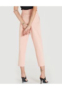 Patrizia Pepe - PATRIZIA PEPE - Różowe jeansy z wysokim stanem. Stan: podwyższony. Kolor: różowy, wielokolorowy, fioletowy. Długość: do kostek. Sezon: lato, wiosna #3