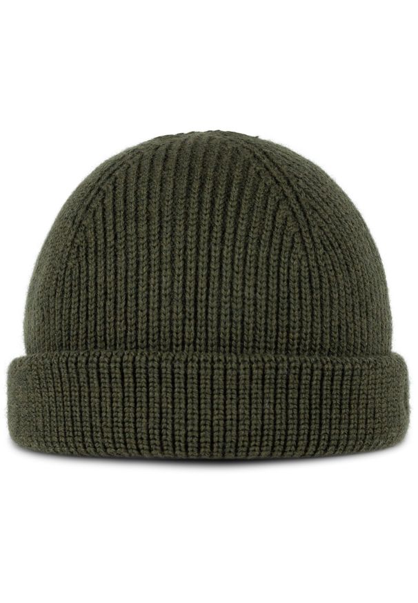 Buff - Czapka zimowa dla dorosłych wywijana BUFF Knitted Beanie Ervin. Kolor: niebieski. Materiał: wełna. Sezon: zima. Styl: sportowy