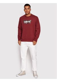 Levi's® Bluza Graphic 38423-0016 Bordowy Regular Fit. Kolor: czerwony. Materiał: bawełna