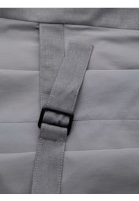 Ombre Clothing - Dopasowana męska kamizelka z rayonem i marmurkowymi guzikami – szara V3. Kolor: szary. Materiał: tkanina, poliester. Wzór: gładki, jednolity. Styl: elegancki #9