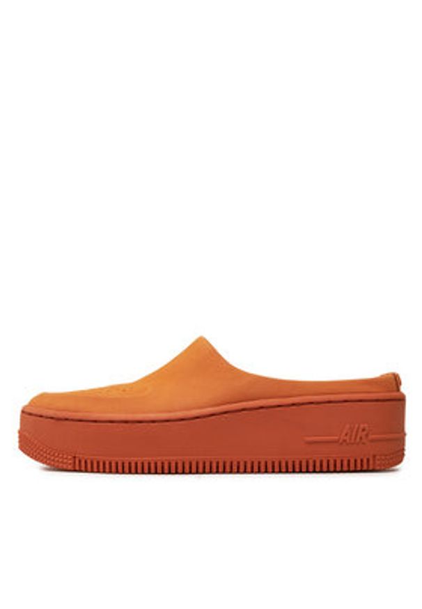 Nike Klapki W AF1 Lover Xx AO1523 800 Pomarańczowy. Kolor: pomarańczowy. Materiał: skóra, nubuk