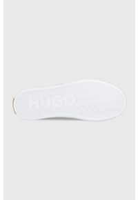 Hugo - HUGO tenisówki Dyer damskie kolor czerwony. Nosek buta: okrągły. Zapięcie: sznurówki. Kolor: czerwony. Materiał: guma