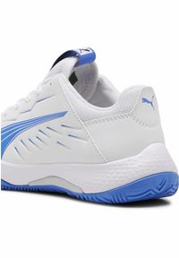 Puma - Młodzieżowe buty halowe Accelerate PUMA White Bluemazing Blue. Kolor: biały, niebieski, wielokolorowy. Sport: siatkówka