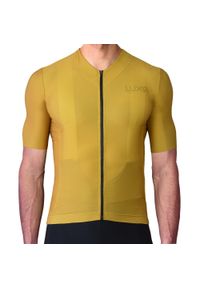LUXA - Koszulka Rowerowa z krótkim rękawem męska Luxa Lollipop. Kolor: wielokolorowy, żółty, pomarańczowy. Materiał: poliester, elastan. Długość rękawa: krótki rękaw. Długość: krótkie