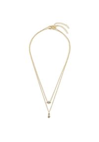 Luv AJ Zestaw 2 naszyjników Stellar Bezel Charm Necklace Set HOL22-N-SBCN-G Złoty. Materiał: metalowe. Kolor: złoty