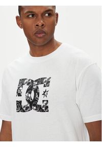 DC T-Shirt ADYZT05461 Biały Regular Fit. Kolor: biały. Materiał: bawełna #4