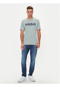 Hugo T-Shirt Dulivio 50467556 Zielony Regular Fit. Kolor: zielony. Materiał: bawełna #3