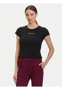 Armani Exchange T-Shirt XW001455 AF10356 UC001 Czarny Slim Fit. Kolor: czarny. Materiał: bawełna #1