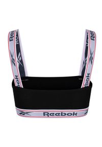 Reebok - Biustonosz Sportowy Damski Krystal. Kolor: czarny. Styl: sportowy