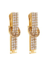 Elisabetta Franchi Klipsy OR-11M-52E2-V240 Złoty. Materiał: metalowe. Kolor: złoty #3