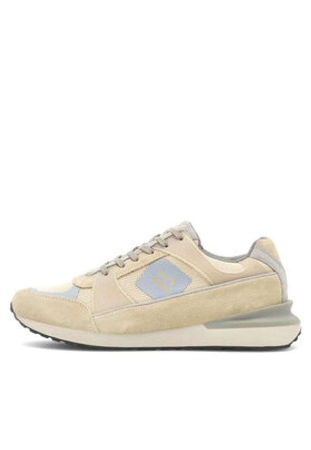 Badura Sneakersy GRAFTON-23 MB Beżowy. Kolor: beżowy. Materiał: materiał
