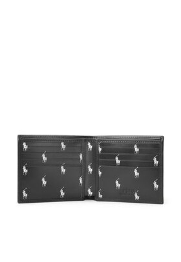 Polo Ralph Lauren Duży Portfel Męski Mpolo Sp24 Del2 405845398001 Czarny. Kolor: czarny. Materiał: skóra