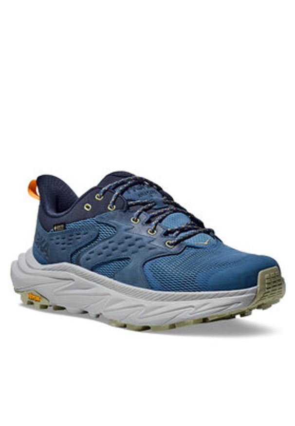 HOKA - Hoka Trekkingi Anacapa 2 Low GTX GORE-TEX 1141632 Niebieski. Kolor: niebieski. Materiał: materiał. Technologia: Gore-Tex. Sport: turystyka piesza
