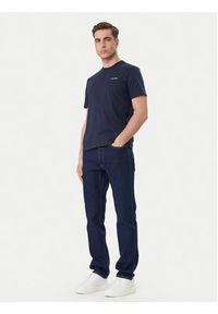 Calvin Klein T-Shirt Micro Logo LV04LC255G Granatowy Regular Fit. Kolor: niebieski. Materiał: bawełna #4