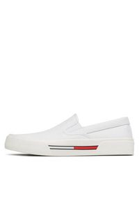 Tommy Jeans Tenisówki Slip On Canvas Color EM0EM01156 Biały. Zapięcie: bez zapięcia. Kolor: biały. Materiał: materiał