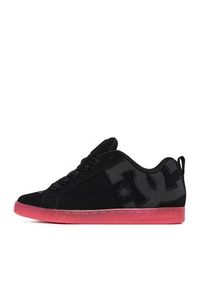 DC Shoes Sneakersy EO-COURT GRAFFIK LE DC02894001 Czarny. Kolor: czarny. Materiał: skóra, nubuk #4