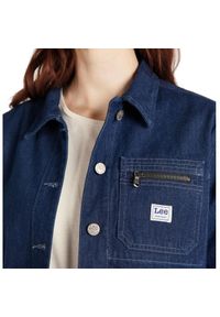 Lee - LEE WORKER CHORE JACKET DAMSKA KURTKA JEANSOWA DARK YELT L54JKEIV 112112788. Materiał: jeans #4