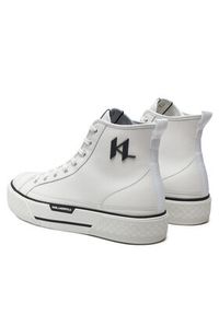 Karl Lagerfeld - KARL LAGERFELD Trampki KL50450 Biały. Kolor: biały. Materiał: skóra #3