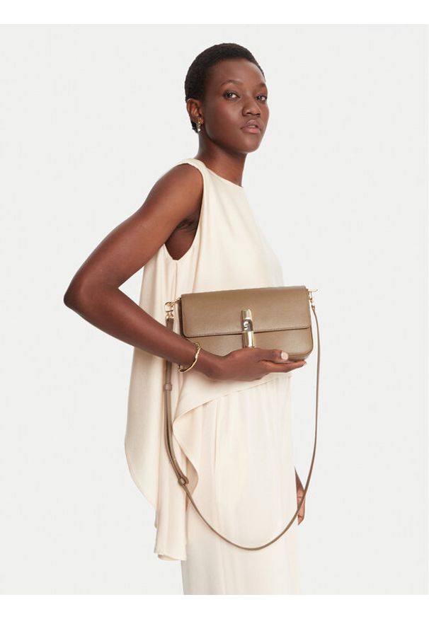 Furla Torebka Iride WB01826 ARE000 CN 1257S 1007 Beżowy. Kolor: beżowy. Materiał: skórzane