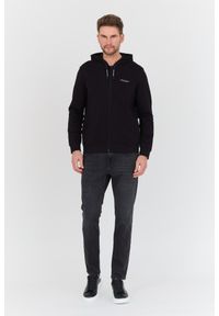 Armani Exchange - ARMANI EXCHANGE Czarna męska bluza z kapturem, Rozmiar S. Typ kołnierza: kaptur. Kolor: czarny #4
