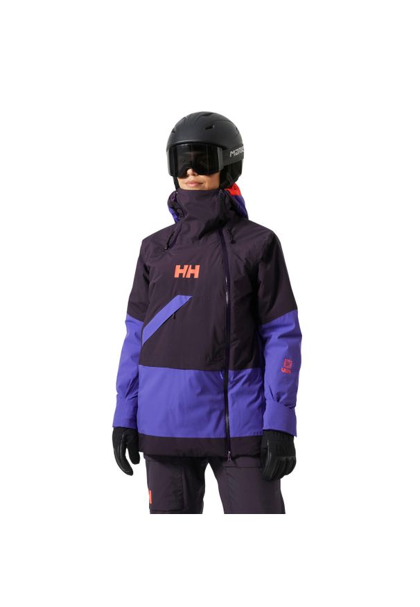 Damska kurtka narciarska Helly Hansen Powchaser Asym. Kolor: czarny. Sezon: zima. Sport: narciarstwo